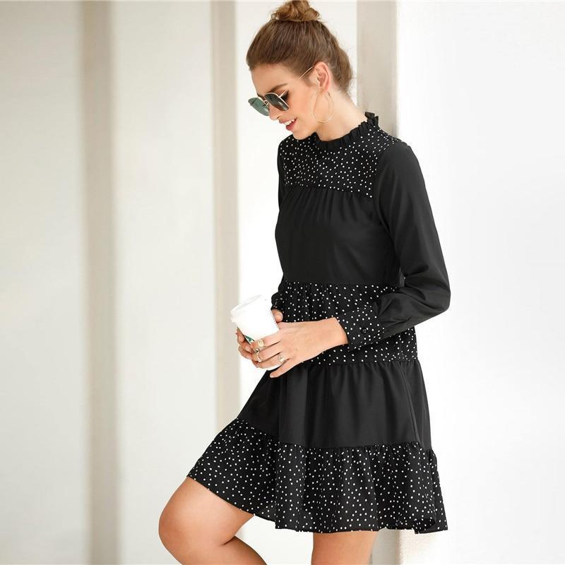 Robe Noire Bohème Chic – Image 4
