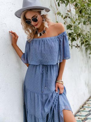 Robe Bohème Épaules Dénudées