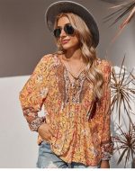 Blouse Bohème Orange
