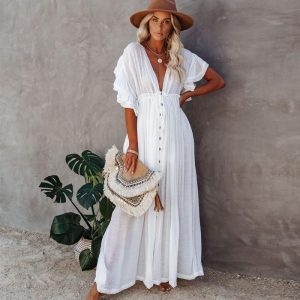 Robe Blanche Longue Hippie