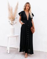Robe Longue Bohème Noir