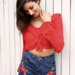 Crop Top Bohème Rouge