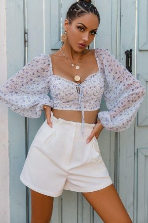 Crop Top Manches Longues