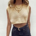 Crop Top Tricot Bohème