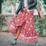 Jupe Bohème Longue Fleurie