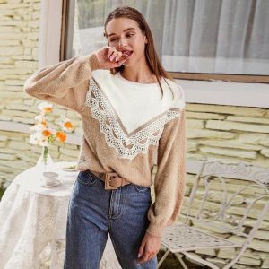 Pull Bohème Dentelle