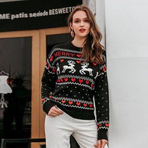 Pull de Noël Noir