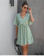 Robe Bohème Verte