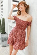 Robe Bohème Encolure Bardot