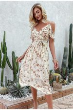 Robe Bohème Fleurie Volantée