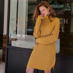 Robe Bohème Hiver Moutarde