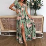 Robe Bohème Longue et Boutonnée