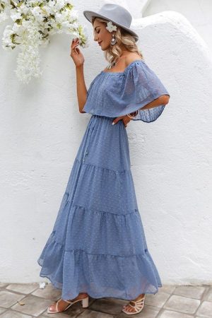 Robe Bohème Mariage Bleu