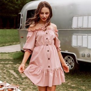 Robe Chic Rose Poudré