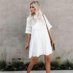 Robe Courte Blanche Plage