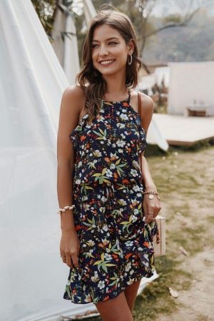 Robe Courte Col Licou