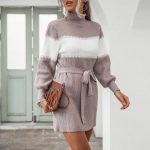 Robe Courte Tricot Bohème