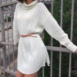 Robe-pull Bohème Tricoté
