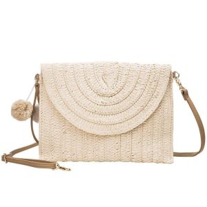 Sac Pochette Paille Bohème