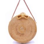 Sac Rond en Paille Bohème