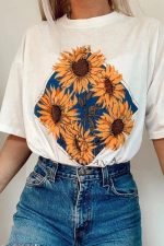 T-shirt Bohème Sunflower