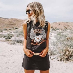 T-shirt Débardeur Bohème
