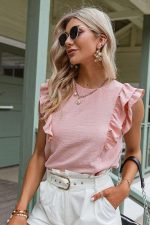 Top Bohème Volanté Rose